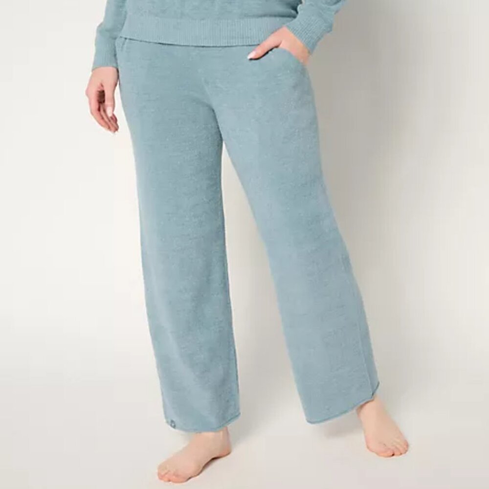 Barefoot Dreams Reg. CozyChic Ultra Lite Rolled Edge Ankle Pant Azure 1X A674676